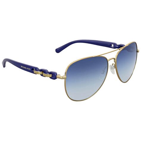 Michael Kors Pandora Blue Gradient Pilot Sunglasses MK1015 